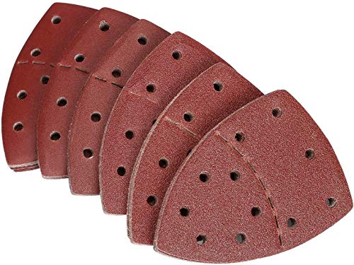 60 hojas de lija de ratón para lijadora Bosch Multi-Sander PSM 100A PSM 200 AES PSM 18,11 agujeros surtidos 40/60/80/120/180/240 granos