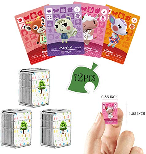 Comprar Juego de cartas Amiibo de Animal Crossing: 72 cartas de la serie  New Horizons para Nintendo Switch y Switch Lite Tarjetas de bienvenida NFC