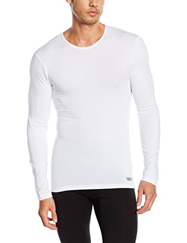 Abanderado Termal Termaltech Camiseta térmica, Blanco (Blanco 001), Large (Tamaño del Fabricante:52) para Hombre