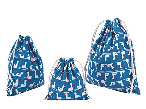 Abaría - 3 Unidades Bolsa de algodón con Cuerdas – Pequeña Saco Bolsas - Bolsa Inserto Organizador para bebé Ropa Juguete pañales - Bolsa de Regalo - 25x 30 cm, 19 x 23 cm, 14 X 16 Abaría - 3 Unidades Bolsa de algodón con Cuerdas – Pequeña Saco Bolsas - Bolsa Inserto Organizador para bebé Ropa Juguete pañales - Bolsa de Regalo - 25x 30 cm, 19 x 23 cm, 14 X 16