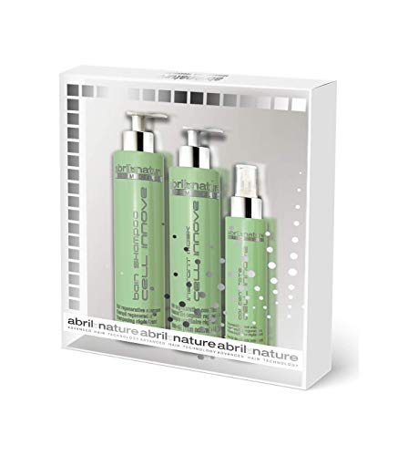 abril et nature - Pack Regalo Tratamiento Vegano Hidratación Profunda CELL INNOVE - Incluye Mascarilla Pelo, Sérum Pelo y Champú Células Madre - Champú Rejuvenecedor y Antifrizz abril et nature - Pack Regalo Tratamiento Vegano Hidratación Profunda CELL INNOVE - Incluye Mascarilla Pelo, Sérum Pelo y Champú Células Madre - Champú Rejuvenecedor y Antifrizz