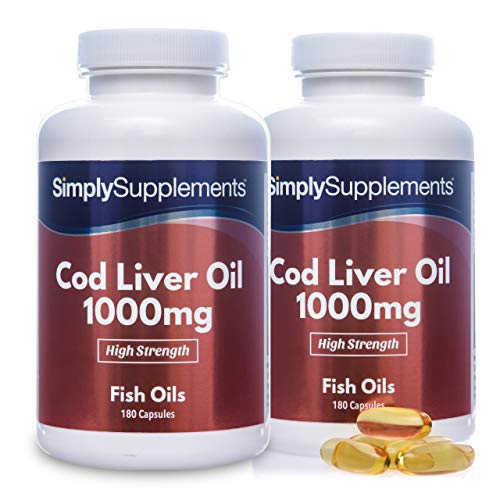 Aceite de Bacalao 1000 mg - ¡Bote para 1 año! - 360 Cápsulas - SimplySupplements Aceite de Bacalao 1000 mg - ¡Bote para 1 año! - 360 Cápsulas - SimplySupplements