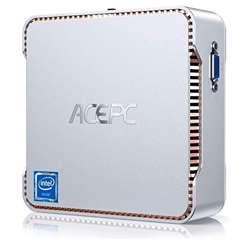 ACEPC Mini PC, 8 GB DDR4 / 128 GB ROM, Intel Celeron J4125 Windows 10 Pro Mini computadora, WiFi de Banda Dual 2.4 G / 5 G, Conexiones 4K HD, HDMI/VGA … ACEPC Mini PC, 8 GB DDR4 / 128 GB ROM, Intel Celeron J4125 Windows 10 Pro Mini computadora, WiFi de Banda Dual 2.4 G / 5 G, Conexiones 4K HD, HDMI/VGA …