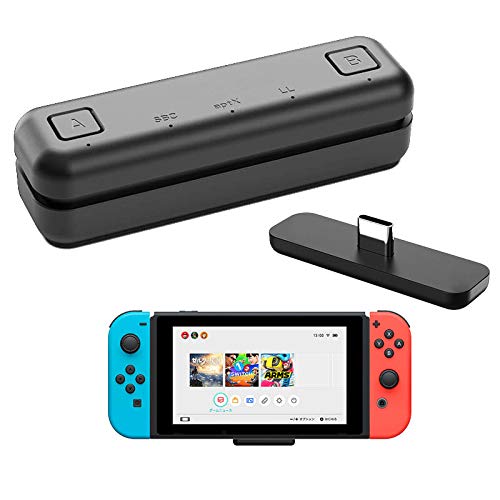 Adaptador de transceptor USB de audio Bluetooth Route Air para Nintendo Switch / Switch Lite / PS4 / PC, 5 mm, sin retraso, Plug and Play