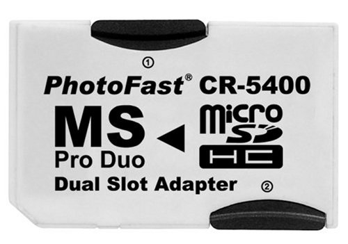 ADAPTADOR TARJETAS MICRO SD/SDHC a MEMORY STICK PRO DUO