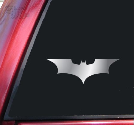 Adhesivo Batman Begins / vinilo El caballero Oscuro pegatina, cromo brillante Adhesivo Batman Begins / vinilo El caballero Oscuro pegatina, cromo brillante
