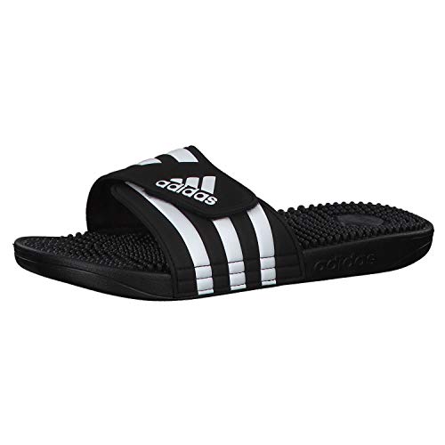 Adidas Adissage Zapatos de playa y piscina Unisex adulto, Negro (Negro 000), 46 EU (11 UK)