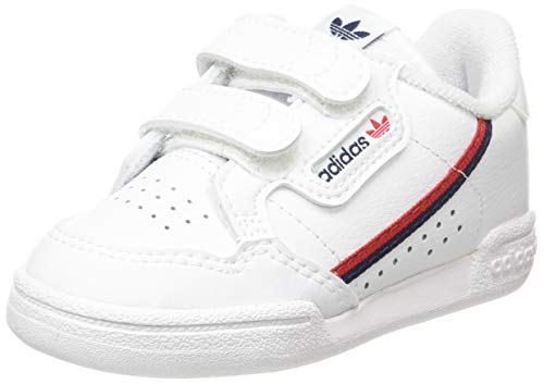 Adidas Continental 80 CF I, Zapatillas de Gimnasio, FTWR White/FTWR White/Scarlet, 22 EU Adidas Continental 80 CF I, Zapatillas de Gimnasio, FTWR White/FTWR White/Scarlet, 22 EU