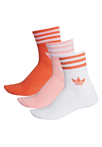 adidas FM0638 Calcetines Mi-Mollet, Ambre Puissant/Rose Puissant/Blanco, M Unisex Adulto adidas FM0638 Calcetines Mi-Mollet, Ambre Puissant/Rose Puissant/Blanco, M Unisex Adulto
