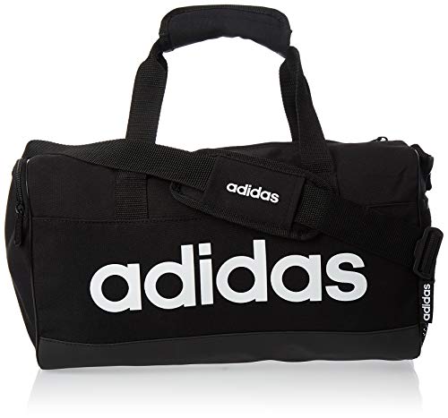 adidas Lin Duffle XS Gym Bag, Unisex Adulto, Black/Black/White, NS adidas Lin Duffle XS Gym Bag, Unisex Adulto, Black/Black/White, NS