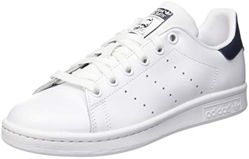 adidas Originals Stan Smith Zapatillas de Deporte Unisex adulto, Blanco (Core White/Running White/New Navy), 42 EU (8 UK)