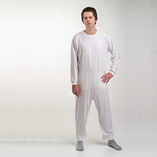 Adiggy Medical | Pijama Antipañal de Manga Corta con 2 cremalleras para facilitar su puesta en personas con poca movilidad en los brazos | Tejido transpirable