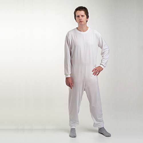 Adiggy Medical | Pijama Antipañal de Manga Corta con 2 cremalleras para facilitar su puesta en personas con poca movilidad en los brazos | Tejido transpirable Adiggy Medical | Pijama Antipañal de Manga Corta con 2 cremalleras para facilitar su puesta en personas con poca movilidad en los brazos | Tejido transpirable