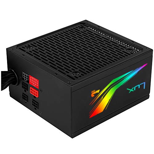 Aerocool LUX, fuente de alimentación 650W, Prism RGB, modular, 80Plus Bronze