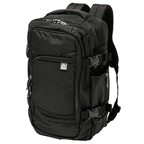 Aerolite 40x20x25cm Tamaño Máximo Permitido por Ryanair Equipaje de Mano Bolsa de Cabina Bolsa de Hombro Mochila Bolsa de Vuelo 40x20x25, Negro