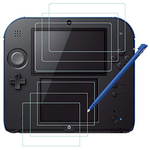 AFUNTA Protectores de Pantalla y Punteros Stylus para Nintendo 2DS, 3 Pack (6 Piezas) Película de Pet HD Clear para Pantalla Superior e Inferior, con 1 Pluma de Plástico Azul Touch Pen AFUNTA Protectores de Pantalla y Punteros Stylus para Nintendo 2DS, 3 Pack (6 Piezas) Película de Pet HD Clear para Pantalla Superior e Inferior, con 1 Pluma de Plástico Azul Touch Pen