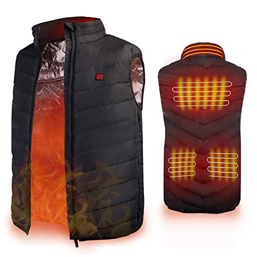 AiBast Chaleco Calefactor,Chaleco Termico para exteriores, Con Materiales Cálidos Mejorados y Aterciopelados, Calentamiento De cuello, Calentamiento Más Rápido, Carga USB, Lavable (sin batería) (M) AiBast Chaleco Calefactor,Chaleco Termico para exteriores, Con Materiales Cálidos Mejorados y Aterciopelados, Calentamiento De cuello, Calentamiento Más Rápido, Carga USB, Lavable (sin batería) (M)