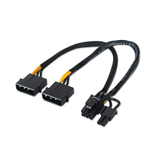 AISENS A131-0165 - Cable Tarjeta Gráfica DE 20 cm, Color Negro AISENS A131-0165 - Cable Tarjeta Gráfica DE 20 cm, Color Negro