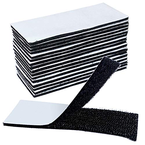 Akuoly Belcro Adhesivo Doble Cara 16 Pares Cintas de Velcro Gancho y Lazo Autoadhesivos, 4cm x 10cm por Pieza, Negro Akuoly Belcro Adhesivo Doble Cara 16 Pares Cintas de Velcro Gancho y Lazo Autoadhesivos, 4cm x 10cm por Pieza, Negro