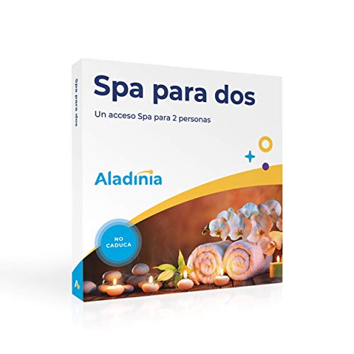 ALADINIA SPA para Dos. Pack de experiencias Originales para Regalar. Cofre con opción a Cena o Masaje, Regalo Ideal para Parejas o Mujeres. No caduca, Cambios de Experiencia Gratis y sin limites