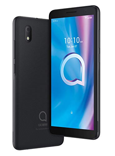 Alcatel 1B – Smartphone de 5.5” HD+, Pantalla 18:9, Quadcore, 2GB Ram, Memoria 32GB, Ampliable MicroSD, Cámara 8MP, Frontal 5MP, 3000 mAh de Batería, Negro