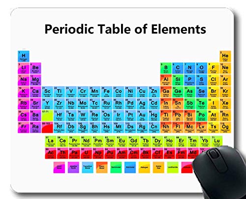 Alfombrillas para ratón, Tabla periódica de Elementos Alfombrilla para ratón para Juegos, Tabla periódica de Chemistry Elements para Clase Mousepad Grande de Goma Grueso