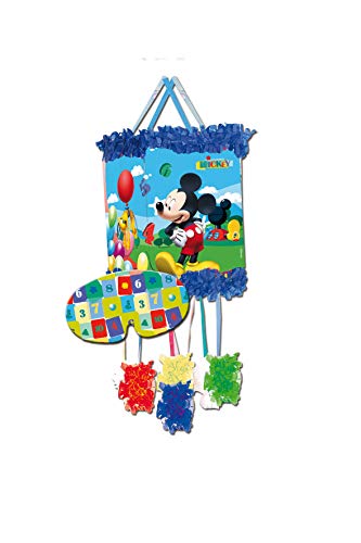ALMACENESADAN 0836, Piñata Viñeta Disney Mickey Mouse, Multicolor, para Fiestas y cumpleaños, Dimensiones: 20x20x30 cms