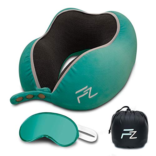 Almohada de Cuello Cómoda para Niños de FlowZoom® - Almohada para Niños de Perfecto Soporte para Cuello con Funda Extra Suave - Cojín para Viajar Infantil Seguro para Coche Tren y Avión - Verde Almohada de Cuello Cómoda para Niños de FlowZoom® - Almohada para Niños de Perfecto Soporte para Cuello con Funda Extra Suave - Cojín para Viajar Infantil Seguro para Coche Tren y Avión - Verde