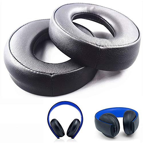 Almohadilla de Repuesto Oído Cojínes para Sony pS3 pS4 Gold Wireless Playstation 3 Playstation 4 CECHYA-0083 Stereo 7.1 Virtual Surround