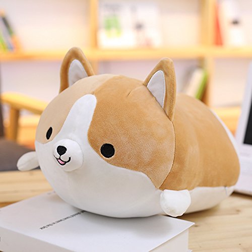 Ambility 35cm Cute Corgi Dog Plush Toy Stuffed Soft Animal Cartoon Cushion Sofa Decor