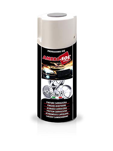 Ambro-Sol V400CAR.1 Pintura acabados carrocería aluminio llantas, Plata, 400 ml Ambro-Sol V400CAR.1 Pintura acabados carrocería aluminio llantas, Plata, 400 ml