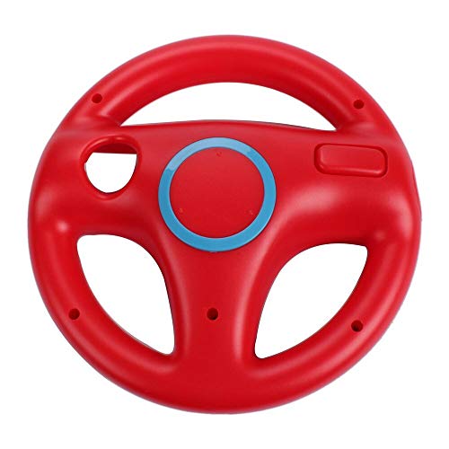 AMEEGO GN-006 Soporte de diseño de volante Mario Kart Racing Game Soporte de volante para Wii Game Controller (rojo)