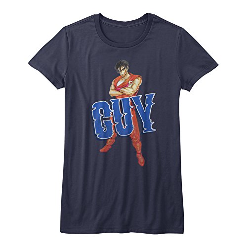 American Classics Final Fight Video Arcade Game Guy Juniors Camiseta - Azul - XX-Large