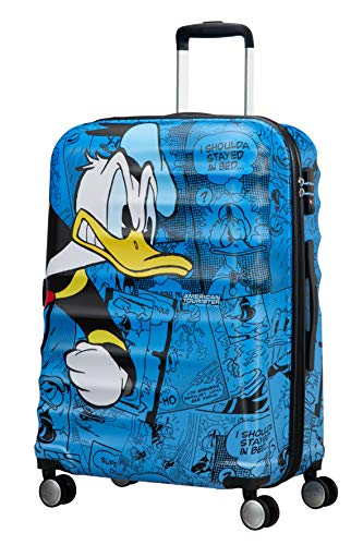 American Tourister Disney Wavebreaker - Maleta Infantil, Spinner M (67 cm - 64 L), Multicolor (Donald Duck) American Tourister Disney Wavebreaker - Maleta Infantil, Spinner M (67 cm - 64 L), Multicolor (Donald Duck)