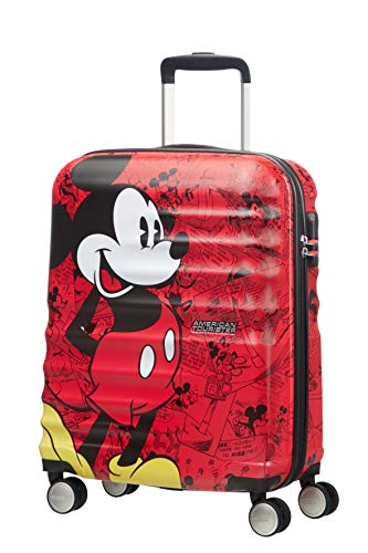 American Tourister Disney Wavebreaker - Maleta Infantil, Spinner S (55 cm - 36 L), Multicolor (Mickey Comics Red)