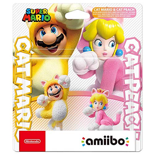 amiibo Mario Felino y Peach Felina (pack 2 en 1)