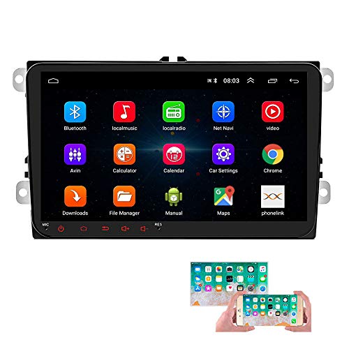 Android Car Radio para VW GPS Navigation CAMECHO Pantalla táctil capacitiva de 9 Pulgadas Bluetooth Car Stereo Player WiFi FM Radio Receptor Dual USB para Golf Polo Touran Tiguan Seat Altea Android Car Radio para VW GPS Navigation CAMECHO Pantalla táctil capacitiva de 9 Pulgadas Bluetooth Car Stereo Player WiFi FM Radio Receptor Dual USB para Golf Polo Touran Tiguan Seat Altea