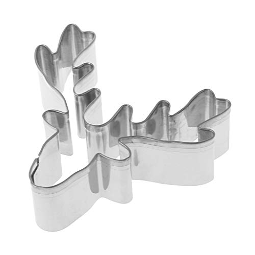 Angelliu Cookie Cutters Christmas Cutter Cookies Forma De Cabeza De Ciervo para DIY Decoración De Pasteles Fondant Biscuit Cookie Pastry Fruit