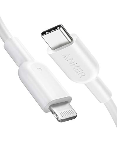 Anker Cable USB C a Lightning [certificado Apple MFi de 3 pies] Powerline II para iPhone X/XS/XR/XS Max / 8/8 Plus, soporta suministro de energía (para uso con cargadores tipo C)
