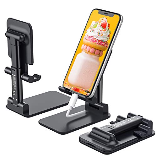 Anozer Soporte de Teléfono Plegable de ángulo para Escritorio,Soporte Ajustable y Antideslizante de aleación de Aluminio para iPhone 12/12 Pro/12 Pro MAX/Samsung/Xiaomi/PSP/iPad Mini/Switch/Kindle Anozer Soporte de Teléfono Plegable de ángulo para Escritorio,Soporte Ajustable y Antideslizante de aleación de Aluminio para iPhone 12/12 Pro/12 Pro MAX/Samsung/Xiaomi/PSP/iPad Mini/Switch/Kindle