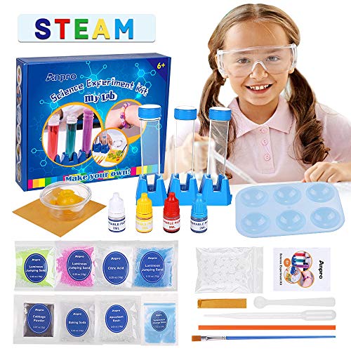 Anpro Kit de Ciencias para Niños,Experimentos Científicos para Niños,15 Experimentos Científicos, Kits de con Instrumentos Experimentales y Materiales Experimentales Anpro Kit de Ciencias para Niños,Experimentos Científicos para Niños,15 Experimentos Científicos, Kits de con Instrumentos Experimentales y Materiales Experimentales