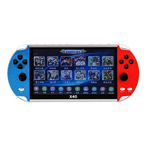 AOJU Consola de Juegos portátil, X40 Retro Consola de Videojuegos, 7.1 Pulgadas LCD portátil de Mano Consola de Juegos Retro con una función de 22800 Juegos, Regalos y Juguetes para Adultos y niños AOJU Consola de Juegos portátil, X40 Retro Consola de Videojuegos, 7.1 Pulgadas LCD portátil de Mano Consola de Juegos Retro con una función de 22800 Juegos, Regalos y Juguetes para Adultos y niños