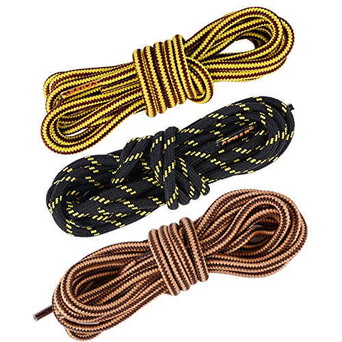AONER 3 Pares Cordones Redondos de Bota Montaña Zapatos Senderismo 5mm Patin Multicolores Rayas Resistente y Fuerte Unisex AONER 3 Pares Cordones Redondos de Bota Montaña Zapatos Senderismo 5mm Patin Multicolores Rayas Resistente y Fuerte Unisex