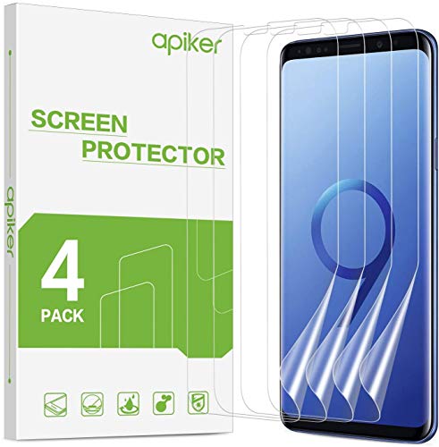 apiker 4 Unidades Protector Pantalla Soft TPU Compatible con Samsung Galaxy S9 Plus, Cobertura Máxima, Sin Burbujas, Sin Aplicación Húmeda, 24 Horas de Autocuración apiker 4 Unidades Protector Pantalla Soft TPU Compatible con Samsung Galaxy S9 Plus, Cobertura Máxima, Sin Burbujas, Sin Aplicación Húmeda, 24 Horas de Autocuración