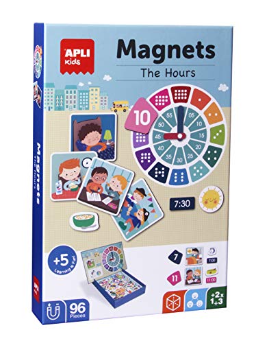 APLI Kids- Aprendo Las Horas Juego Magnético, Multicolor (18573) APLI Kids- Aprendo Las Horas Juego Magnético, Multicolor (18573)