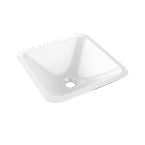 Aquareforma | Lavabo París Cerámico | Lavabo de Cerámica sobre Encimera | Medidas: 30 cm Ancho x 30 cm Fondo x 11 cm Alto | Fabricado en Cerámica | Válvula y Sifón No Incluido Aquareforma | Lavabo París Cerámico | Lavabo de Cerámica sobre Encimera | Medidas: 30 cm Ancho x 30 cm Fondo x 11 cm Alto | Fabricado en Cerámica | Válvula y Sifón No Incluido