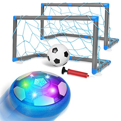 ARANEE Air Power Soccer, Recargable Pelota Futbol con Protectores de Espuma Suave y Luces LED Juguete Balón de Fútbol Flotant para Niños Niñas Regalos Cumpleaños