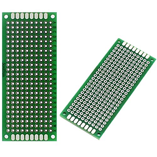 ARCELI 10PCS (3 x 7 cm) Placa PCB Universal de Doble Cara de prototipos Placa de Circuito Panel de circuitos para Soldadura de Bricolaje