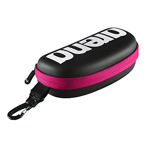 Arena 000001E048-509 Estuche para Gafas de natación, Unisex Adulto, Negro/Fucsia (Black White Fuchsia), Universal