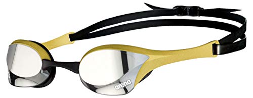 ARENA Gafas Cobra Ultra Swipe Mirror Natación, Unisex niños, Silver/Gold, Talla Única